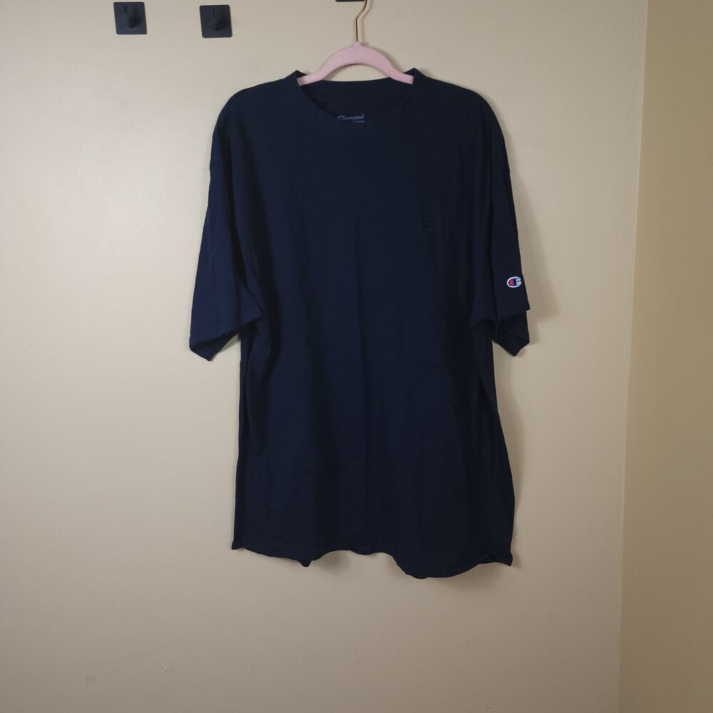 Champion Navy Short Sleeve Crewneck Tee Size 2XL